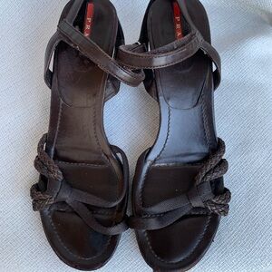 Prada Women's Dark Brown Sandals